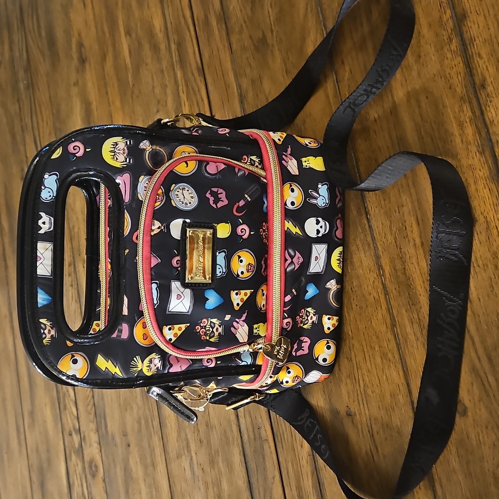 Betsey Johnson Lunch Tote with Crossbody Strap